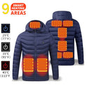 21 Areas Heated Jacket Men Warm Vest USB Self Heating