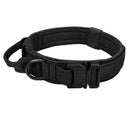 Military Tactical Dog Collar with Durable Nylon Lead & Breakaway Leash  ourlum.com Black Collar M collar(36-48cm) 