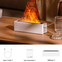 Ultrasonic Cool Mist Essential Oil Diffuser with Realistic Flame Night Light