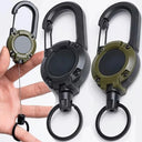 Retractable Heavy Duty Pull Reel Carabiner Key Chains