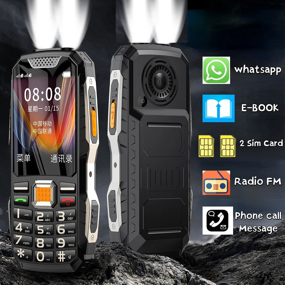 Mafam Rugged Push Button Mobile Phone Shockproof Durable Dual Torch Elderly Cellphone Long Standby Easy Work Cheap Price
