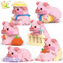 Mini Pig Diamond Building Blocks: DIY City Construction Toys for Children  ourlum.com   