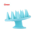 Silicone shampoo scalp hair massager shampoo massage comb bath massage brush scalp massager hair shower brush comb care tool  ourlum.com green  