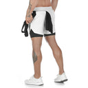 Camo 2-in-1 Quick-Dry Running Shorts for Gym and Fitness Workouts