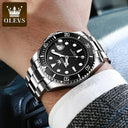 OLEVS Men's Stainless Steel Business Waterproof Watch Stylish Quartz