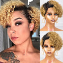 Trendy Pixie Cut Curly Wig Premium Brazilian Remy Deep Wave