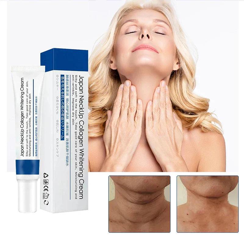 Neck Lines Protein Cream Moisturis Nourish Lift Neck Eliminate Double Chin Eliminate Neck Fine Lines Anti-ageing Rejuvenation  ourlum.com   