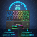 Bluetooth Touchpad Keyboard: RGB Backlit for  Pad SEO: Rainbow Gradient LED Light, 7 Colors, 2 Light Modes, Long Battery Life  ourlum.com   