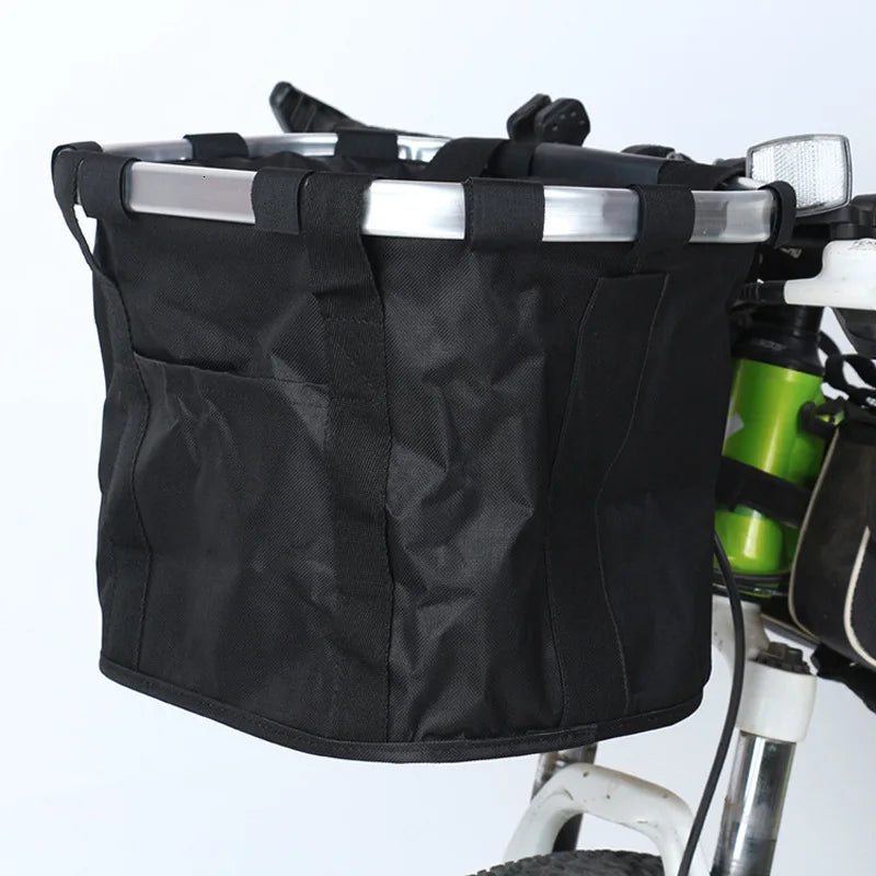 Detachable 2-in-1 Bicycle Front Basket & Pet Carry Bag for MTB - 5KG Load Capacity