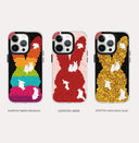 Lanwk for Apple 14 Pro Max ILOVEYOU Rabbit Phone Case