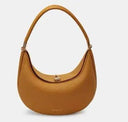 Genuine Leather Elegant Half Moon Shoulder Bags for Women