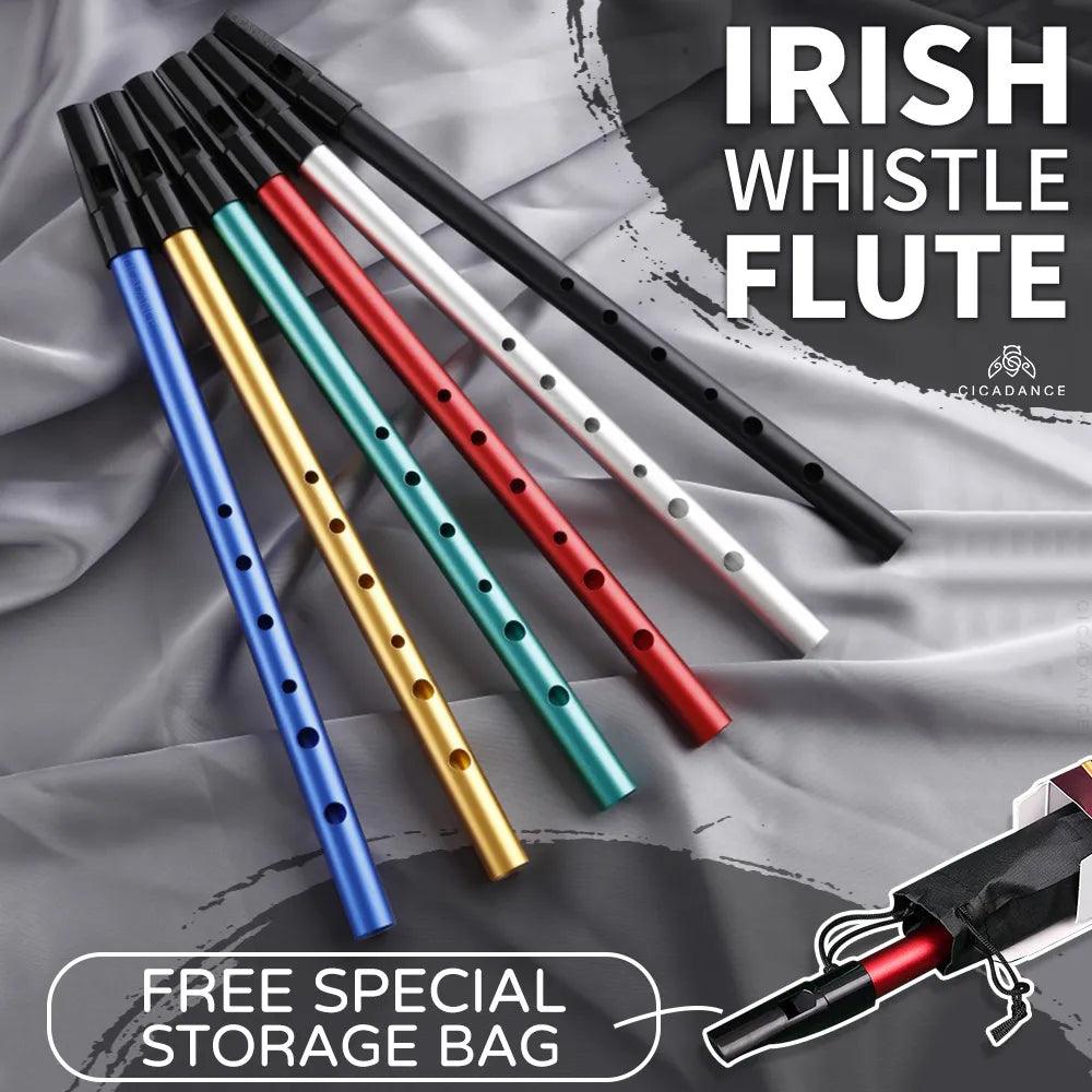 Professional C/D Key Irish Whistle - 6 Holes Flute for Beginners & Musicians