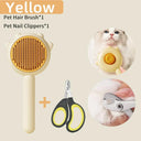 Pet Grooming Brush: Skin-friendly Massage Needles, Upgraded Cat Care  ourlum.com Yellow Set As pic  