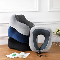 Memory Foam Neck Support Travel Pillow: Cervical Relief & Comfort