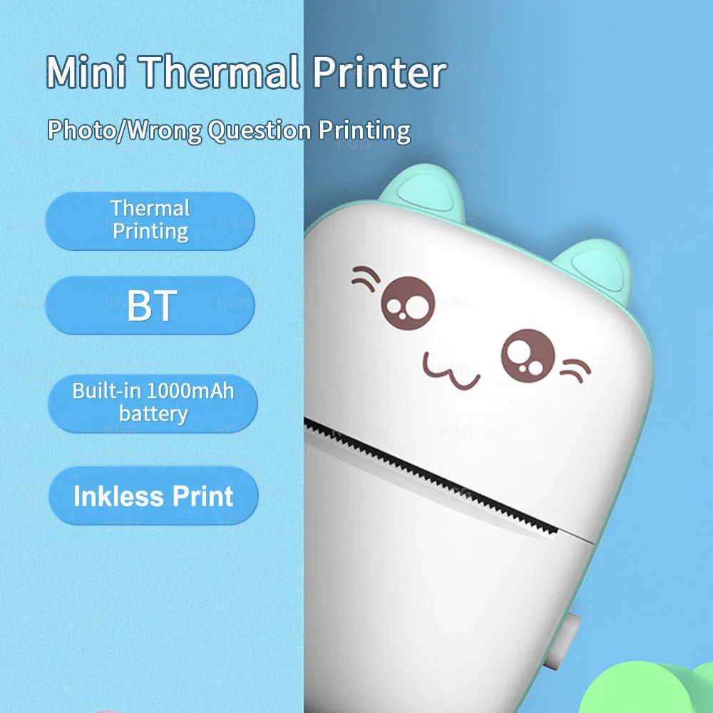 Mini Thermal Printer: Wireless Photo Label Memo Printing - High Resolution & Versatile Functionality.  ourlum.com   