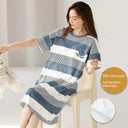 Cotton Korean Summer Pajamas Stylish Integrated Dress Wear