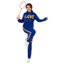 2 Piece Set Women Outfit LOVE Letter Print Tracksuit Plus Size