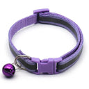 Colorful Reflective Pattern Pet Collar with Bell for Small Pets  ourlum.com GRAY  