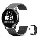 Bluetooth Call Smartwatch with Customizable 360*360 Dial and Fitness Tracker - G35 by OurLum  OurLum.com Black Milan With Retail Box 