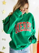 Chic Christmas Letter Print Pullover Sweater for Women