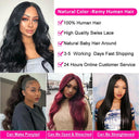 Luxurious 30-Inch Body Wave Brazilian Lace Front Wig for Women