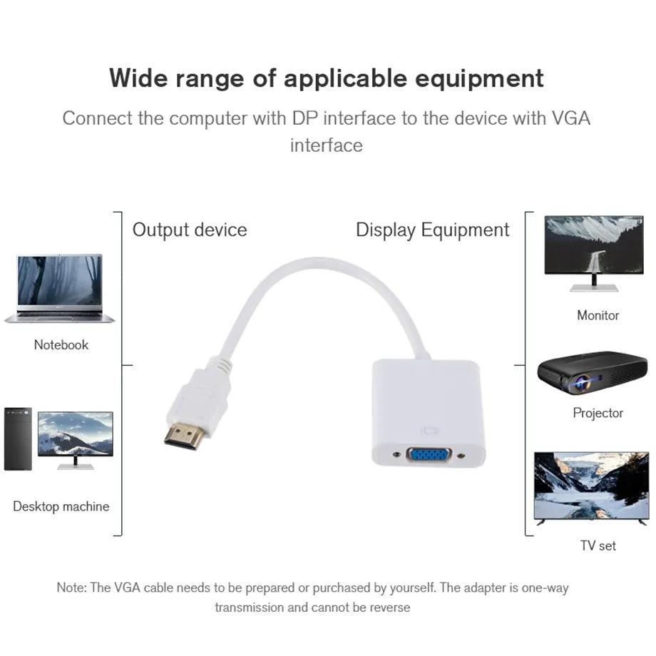 HDMI to VGA Cable Adapter: Enhance Viewing Experience  ourlum.com   