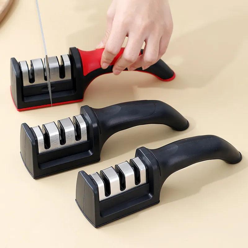 Knife Sharpener: Effortless Kitchen Gadget for Razor-Sharp Knives  ourlum.com   