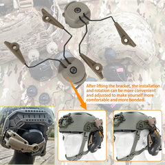 Hearangel Tactical Earmuff Rail Adapters for Walker's - Premium Hearing Protection and Comfort for Shooting and Outdoor Use