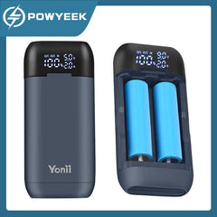 Portable 18650 Battery Charger Case with QC3.0 and PD Fast Charging for Lithium Batteries