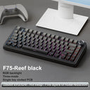 AULA F75 2.4G Wireless Bluetooth Wired Gaming Mechanical Keyboard RGB 75% Layout