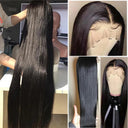 30 Inch 200 Density Bone Straight Lace Front Human Hair Wig