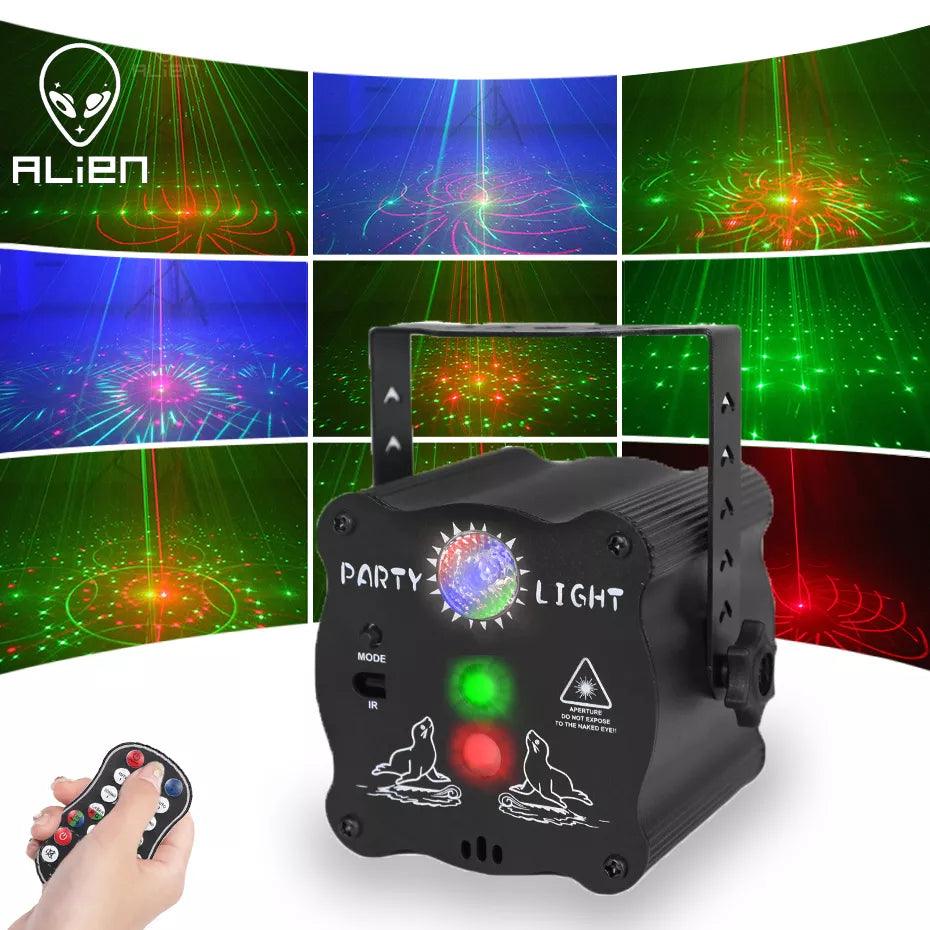 ALIEN RGB LED Strobe Laser Projector: Versatile Party Lighting  ourlum.com USB  