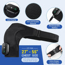 Electric Shoulder Massager Heating Vibration Belt Rechargeable