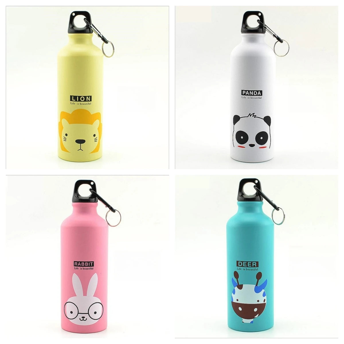 Charming Animal-Themed Portable Water Bottle for Kids and Adults - Ideal for Outdoor Adventures, School, and Sports