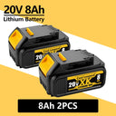 High Capacity 8.0Ah DCB200 Lithium Battery for DeWalt Tools