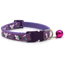 Colorful Cats Pattern Bell Collar: Stylish and Safe Pet Accessory  ourlum.com MULTICOLOR  