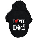 French Bulldog Puppy Dog Costume Hoodie for Small-Medium Pets - Stylish Dog Clothing  ourlum.com Black dad XS 