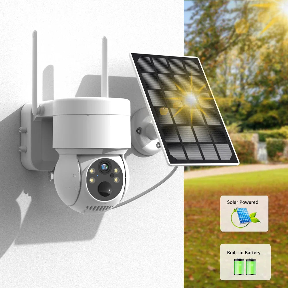 Solar WiFi PTZ Camera: Advanced Outdoor Security Cam with Long Battery Life  ourlum.com   