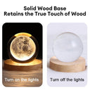 Cosmic 3D Crystal Ball LED Night Light Magical Home Décor