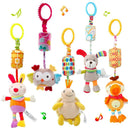 Baby Sensory Hanging Rattles Plush Animals Teether Toy for Babies  ourlum.com   