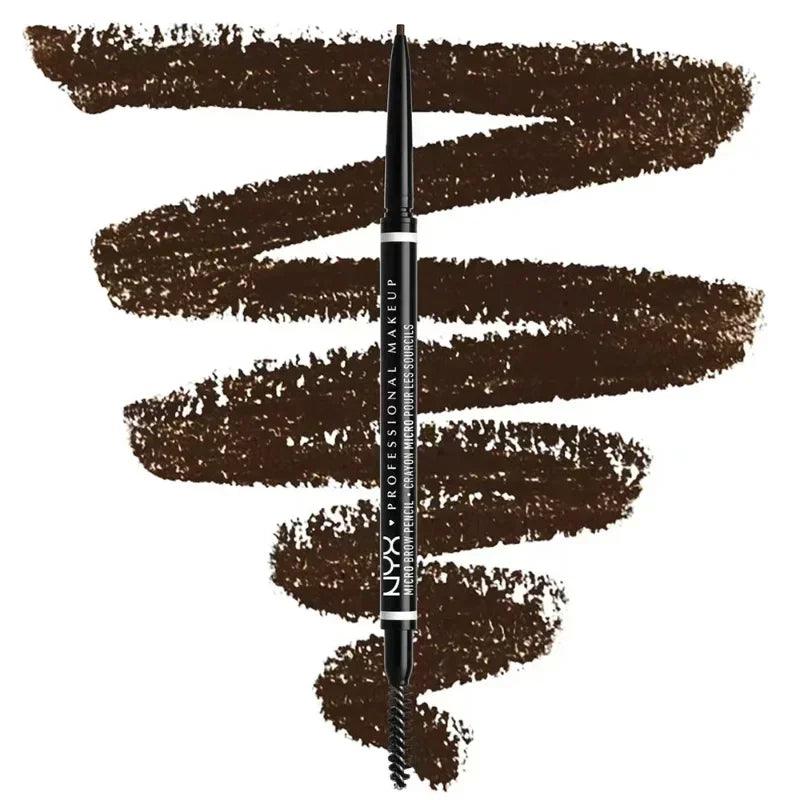 Mico Brow Pencil Extremely Fine Double-Ended Eyebrow Pencil with Eyebrow Brush Black Eye Brow Pencil Eyebrow Tint Cosmetics  ourlum.com   