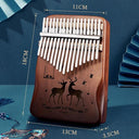 17 Keys Kalimba Beech Thumb Piano High Quality Wood Gifts