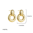 Waterdrop Statement Earrings Chic Stainless Steel Jewelry