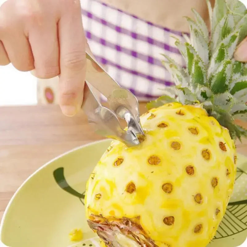 Stainless Steel Pineapple Peeler and Seed Remover for Effortless Kitchen Prep