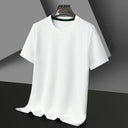 Summer O Neck Short Sleeve T-Shirts For Men Casual Waffle