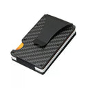 Carbon Fiber RFID Blocking Card Holder Wallet Stylish EDC