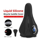 Comfortable Gel Memory Foam Bicycle Seat Cover with Safety Taillights