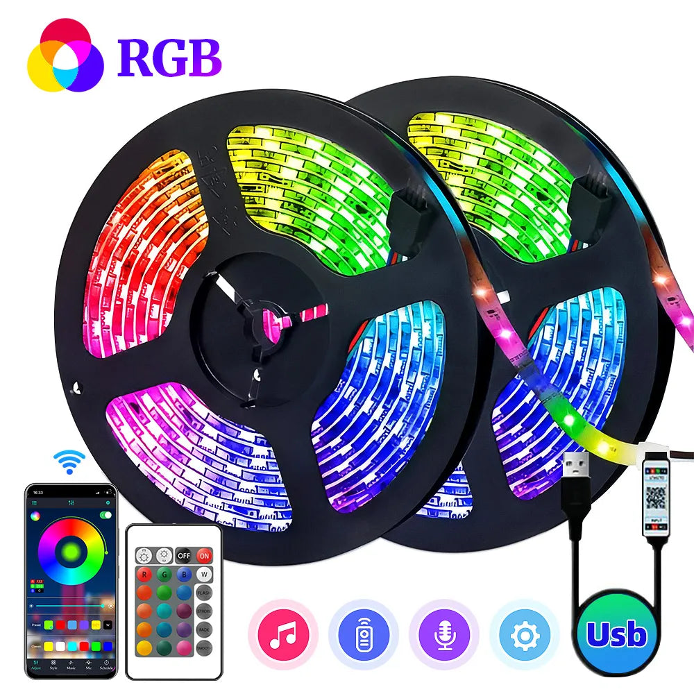 ColorRGB LED Strip Lights: Dynamic Music Sync & Color Changing Brilliance  ourlum.com   