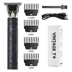 T9 Precision Hair Clipper: Rechargeable Trimmer for Men with Titanium Blade