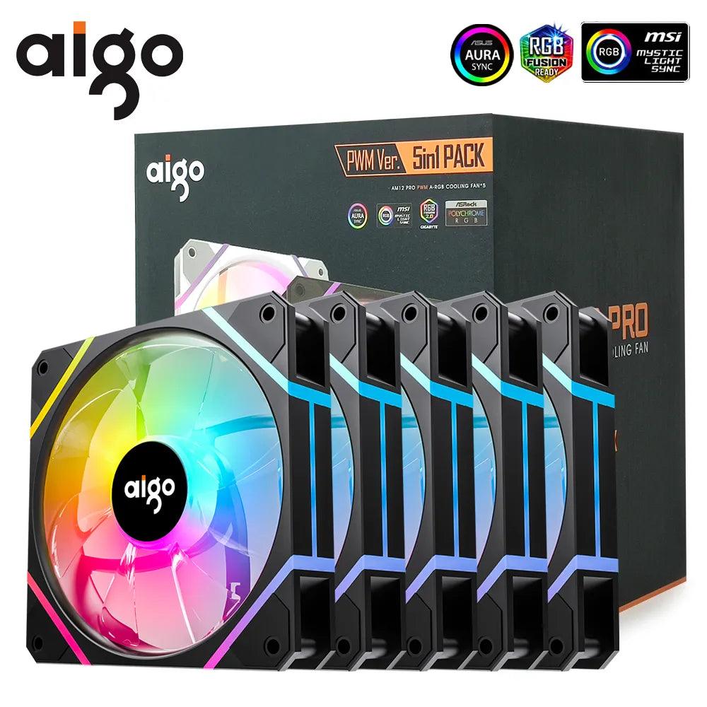 Aigo AM12PRO RGB Fan Kit: Ultimate Cooling for Gaming PCs  ourlum.com   